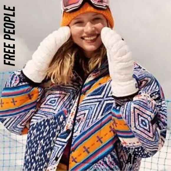 FREE PEOPLE POWERHOUSE PUFFER SKI JACKET NWT - Picture 3 of 15